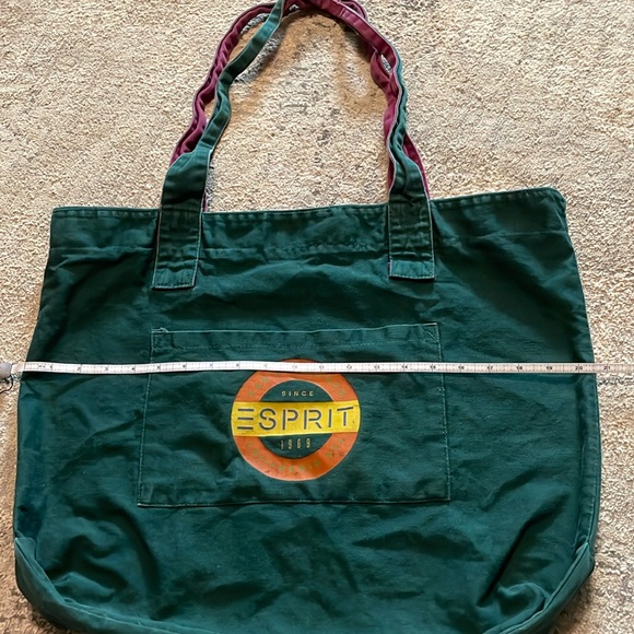 Vintage Espirit Sportiv green book/sport bag. Strong shoulder straps. - Picture 4 of 7